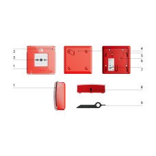 Ajax ManualCallPoint (Red) Jeweller
