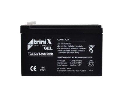 Акумуляторна батарея TGL12V9Ah/20Hr TRINIX GEL — надійне джерело резервного живлення