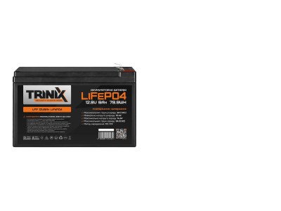 Акумуляторна батарея LFP 12V6Ah LiFePo4 TRINIX літій-залізо-фосфатна його переваги перед конкурентами