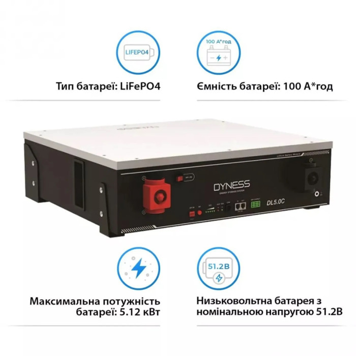 Акумуляторна батарея Dyness DL5.0C-H з функцією підігріву 