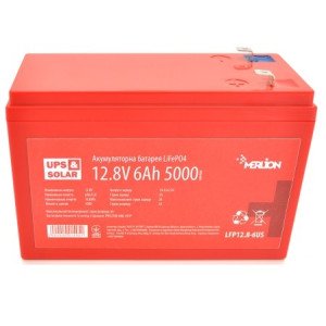 Літій-залізо-фосфатний акумулятор Merlion LiFePO4 12.8V 7AH