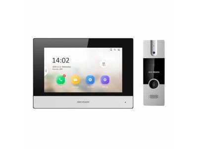 DS-KIS302-P  Комплект IP домофон + аналогова панель панель