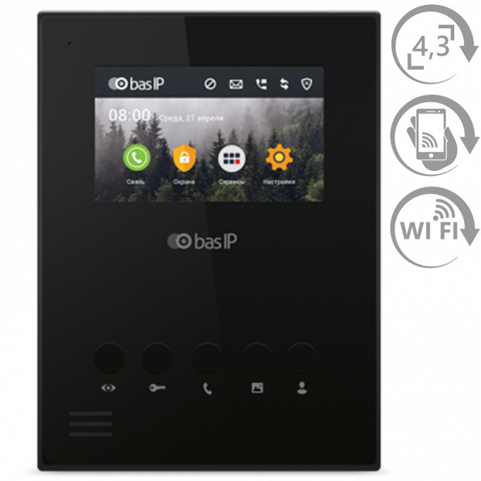 Bas-IP AU-04LAF Black с Wi-Fi