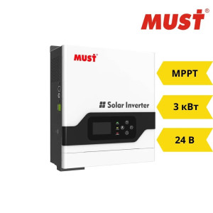 Гібридний інвертор MUST PV18-3224VPM II 3200W 24V 