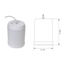 Підвісний гучномовець PSK-20PKEN, 20-10-5 Вт, 100 В, 8 Ом, WHITE CMXCMX