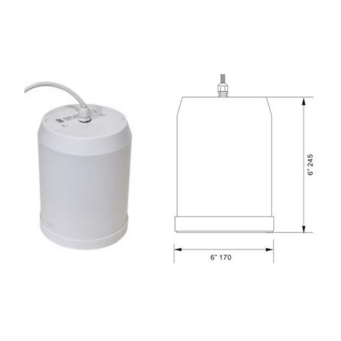 Підвісний гучномовець PSK-20PKEN, 20-10-5 Вт, 100 В, 8 Ом, WHITE CMXCMX