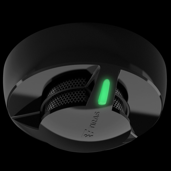 Димовий адресний пожежний сповіщувач DETECTO SMK100 BLACK Tiras