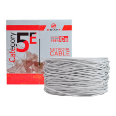 UTP CAT5E CU 0.5 mm PVC Indoor KRAFT Light gray (305м)