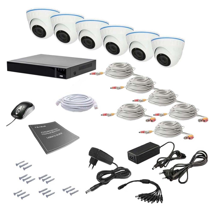 Комплект відеоспостереження 6IN 2MEGA
