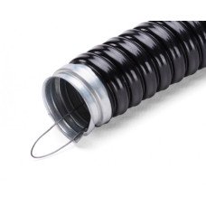 Металорукав ізольований чорний з протяжкою 220 d 11 (25)